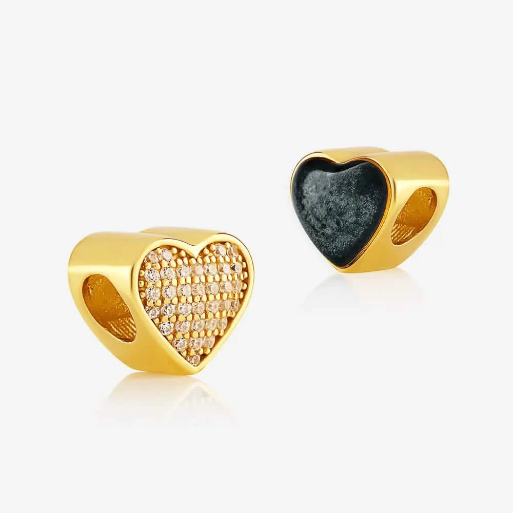 Gold Crystal Ashes Charm | Ashes Charms | Featherlings UK