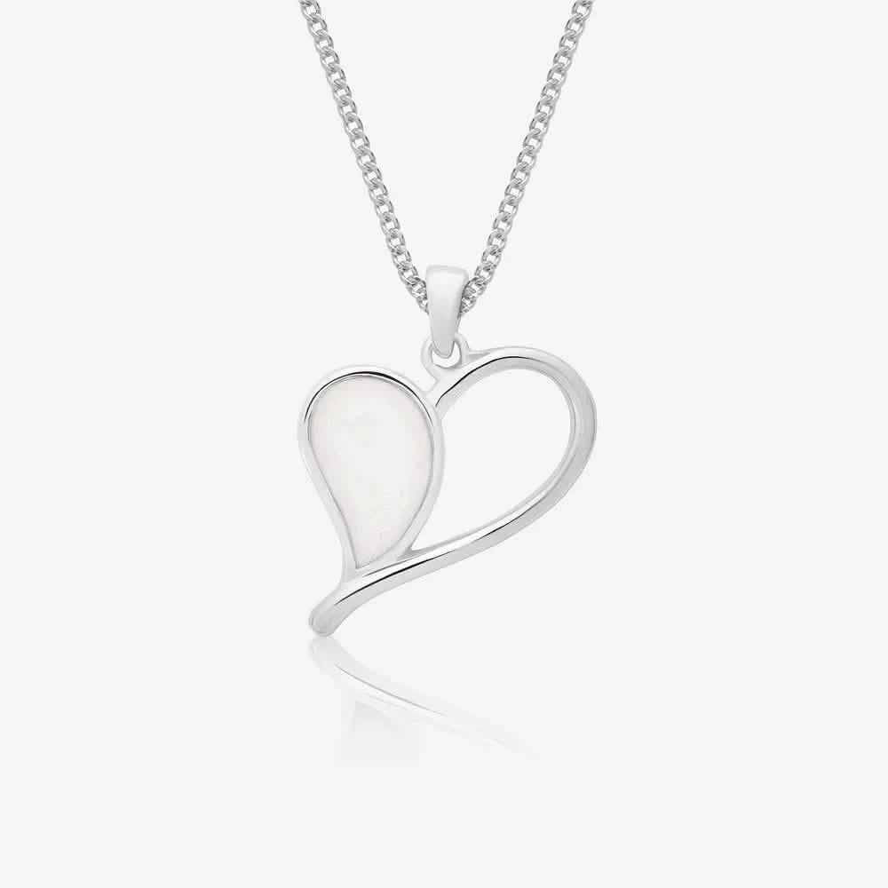 Heart Ashes Necklace | Ashes Pendant | Featherlings UK