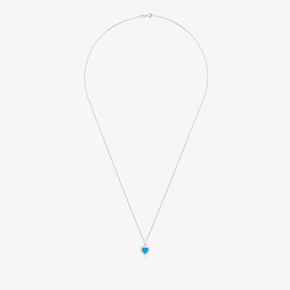 Love Heart Crystal Ashes Necklace | Ashes Pendant | Featherlings UK