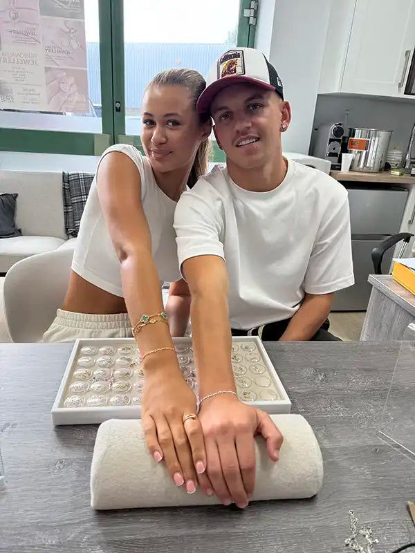 Couples permanent welded jewellery in hampshire