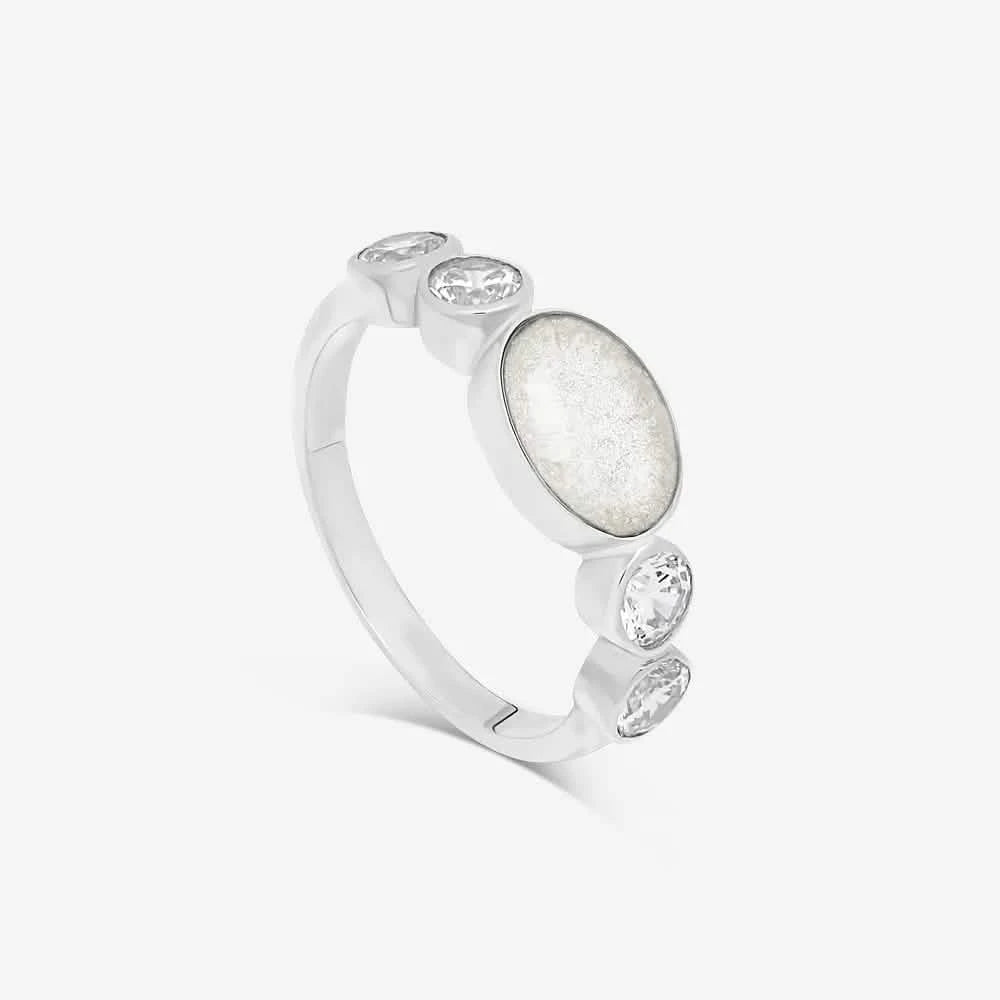 Oval Ashes Ring | Ashes Rings | Featherlings UK