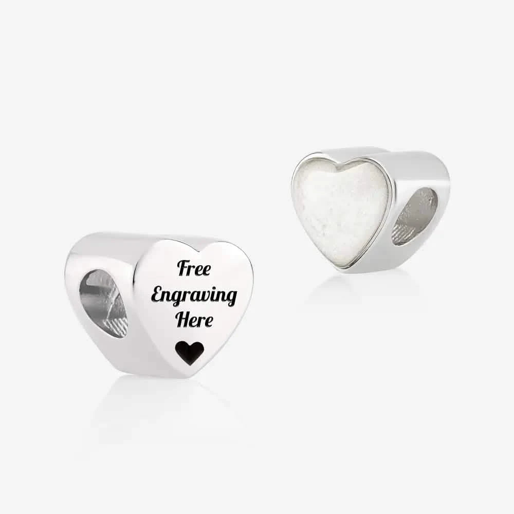 Engraved ashes heart charm | Ashes Charms | Featherlings UK