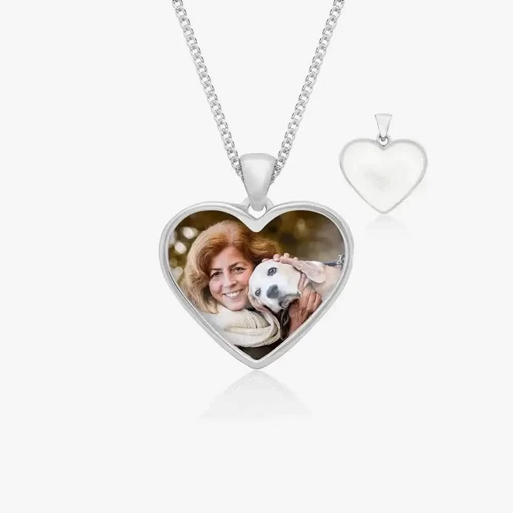 Silver Photo Ashes Necklace | Ashes Pendant | Featherlings UK