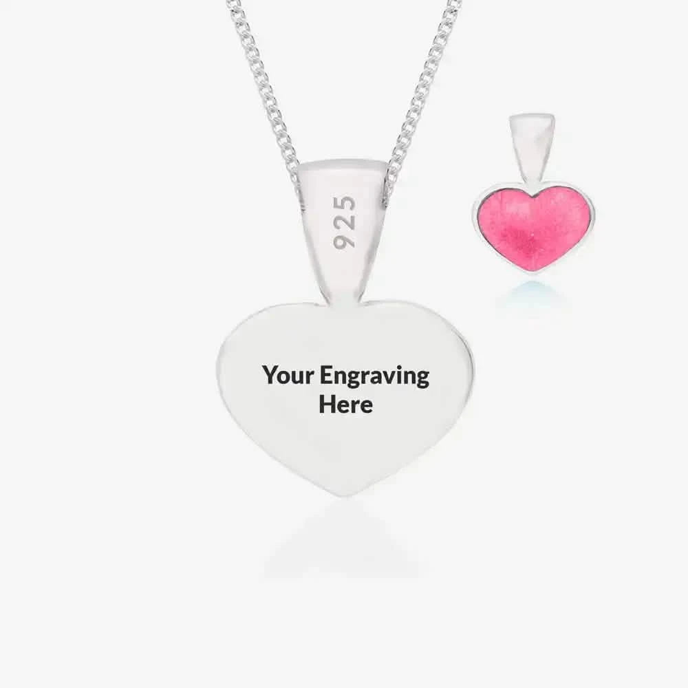 Love Heart Ashes Necklace | Ashes Pendant | Featherlings UK