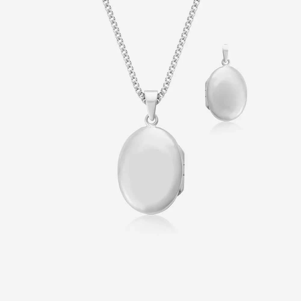 Plain Oval Photo Locket | Photo Locket | Featherlings UK