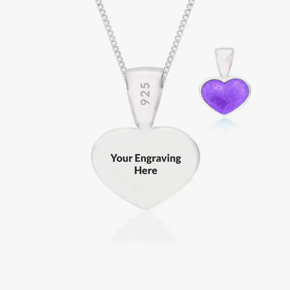 Love Heart Ashes Necklace | Ashes Pendant | Featherlings UK