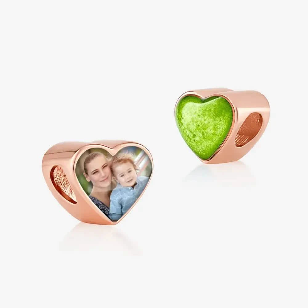 Rose Gold Photo Ashes Charm | Ashes Charms | Featherlings UK