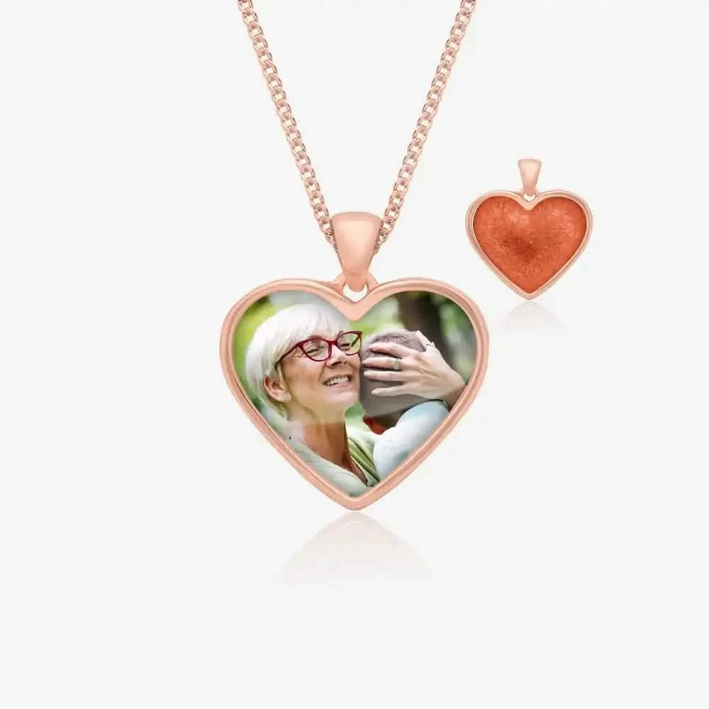 Rose Photo Ashes Necklace | Ashes Pendant | Featherlings UK