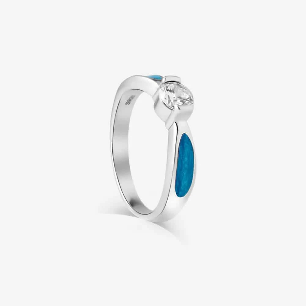 Solitaire Ashes Ring | Ashes Rings | Featherlings UK