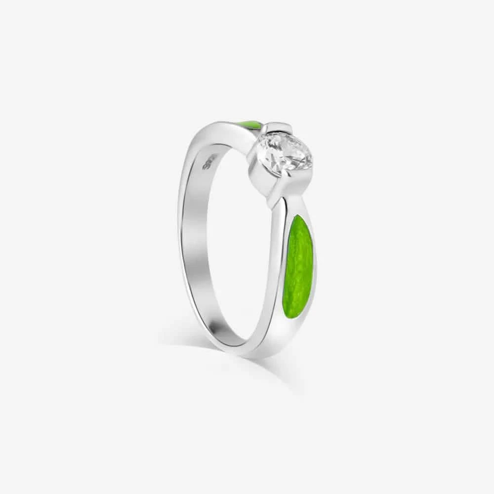 Solitaire Ashes Ring | Ashes Rings | Featherlings UK