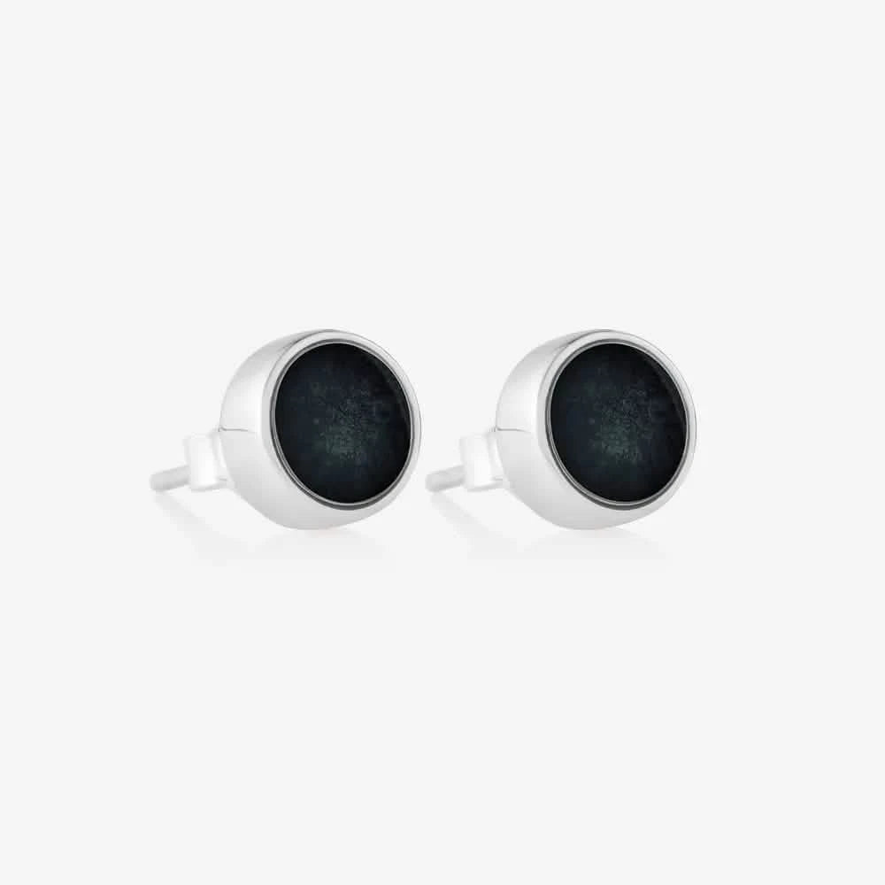 Round Stud Ashes Earrings | Ashes Charms | Featherlings UK