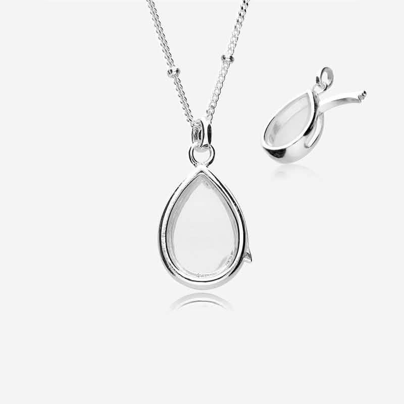 Tear Drop Glass Keepsake Locket | Photo Locket | Featherlings UK