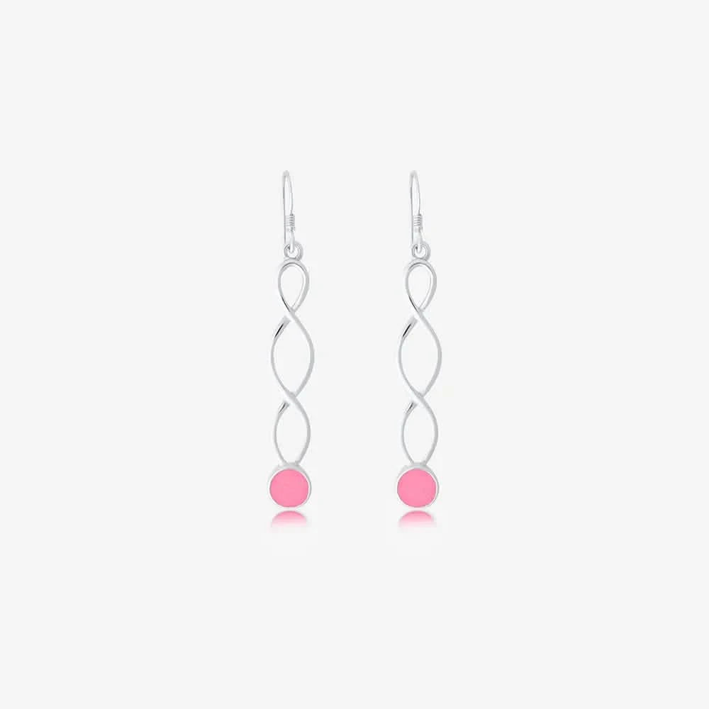 Long Twirl Ashes Earrings | Ashes Charms | Featherlings UK