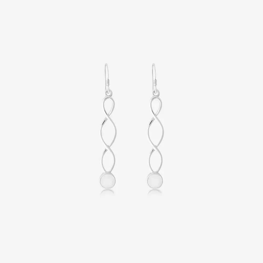 Long Twirl Ashes Earrings | Ashes Charms | Featherlings UK