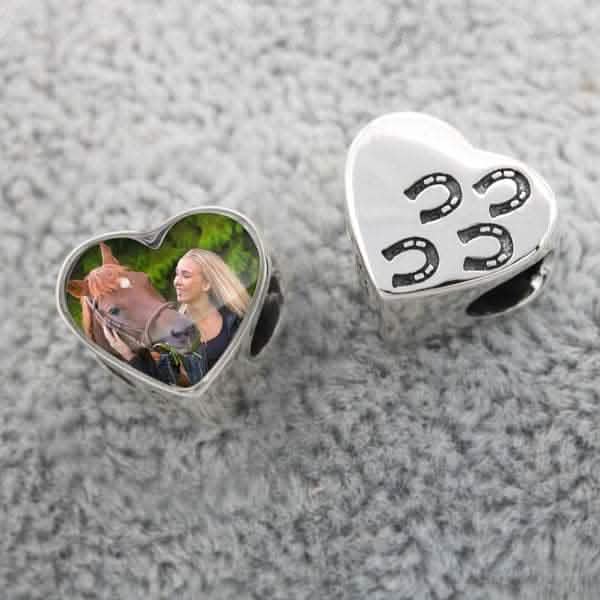 Horse Shoe Prints Photo Charm | Photo Charms | Featherlings UK