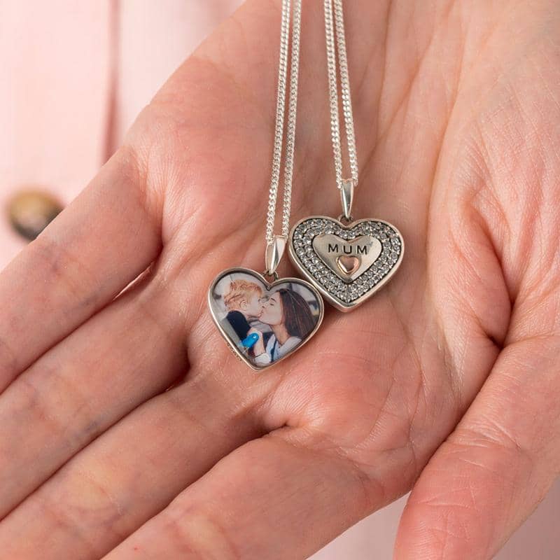 Mum Personalised Photo Necklace | Photo Locket | Featherlings UK