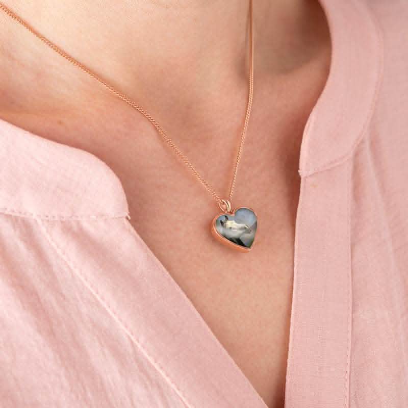 Rose Gold Photo Necklace | Photo Locket | Featherlings UK