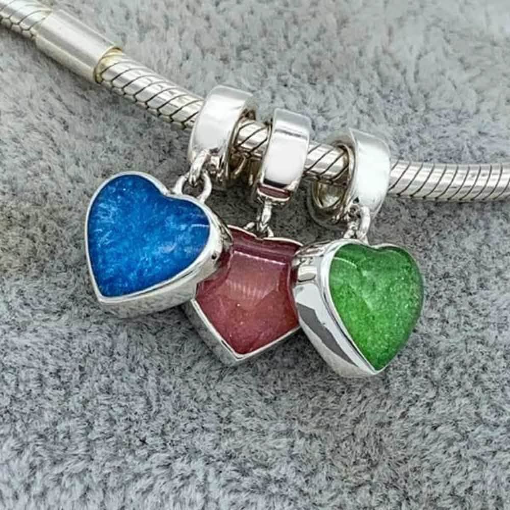 Heart Dangle Ashes Charm | Ashes Charms | Featherlings UK