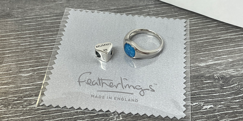 Cleaning cloth for sterling silver memorial jewellery