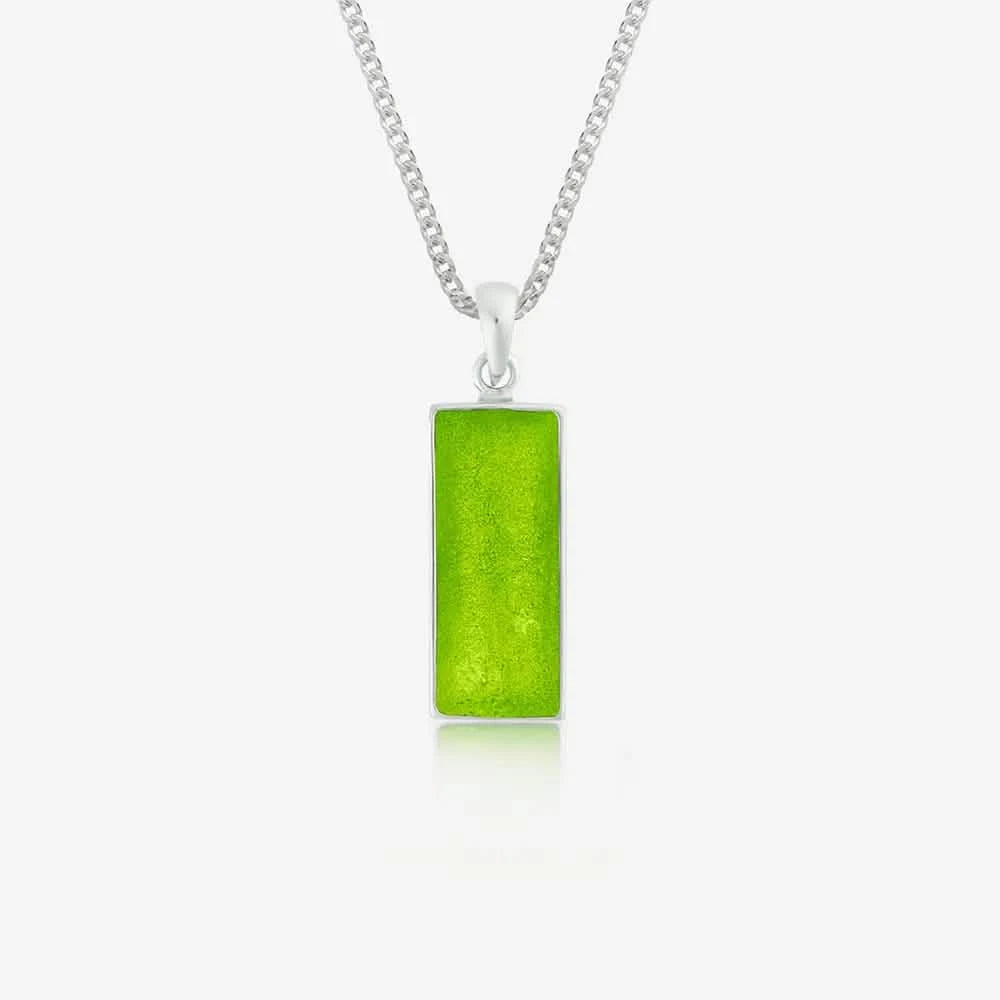 Rectangle Ashes Necklace | Ashes Pendant | Featherlings UK