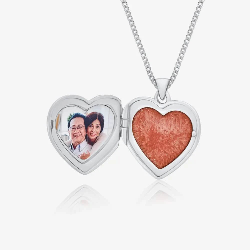 Heart Photo Ashes Locket | Ashes Necklace | Featherlings UK