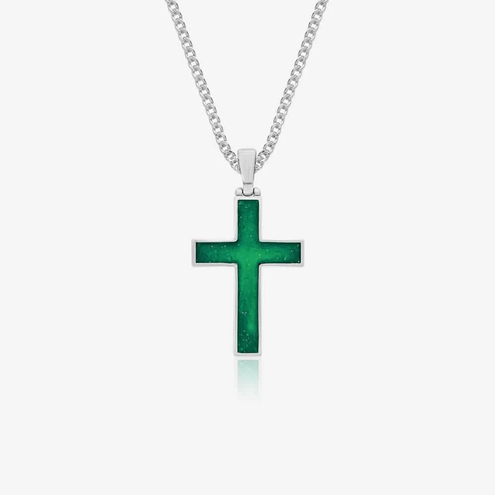 Cross Ashes Necklace | Ashes Pendant | Featherlings UK