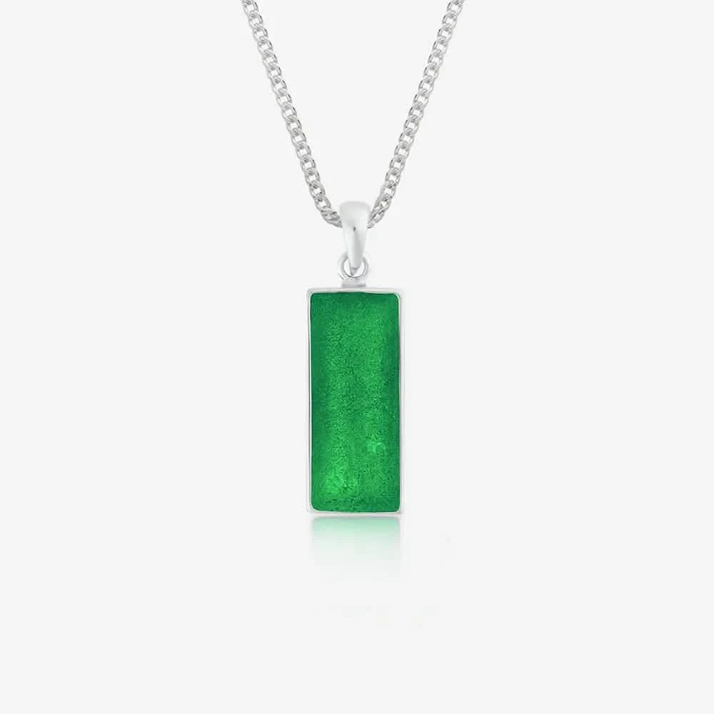 Rectangle Ashes Necklace | Ashes Pendant | Featherlings UK