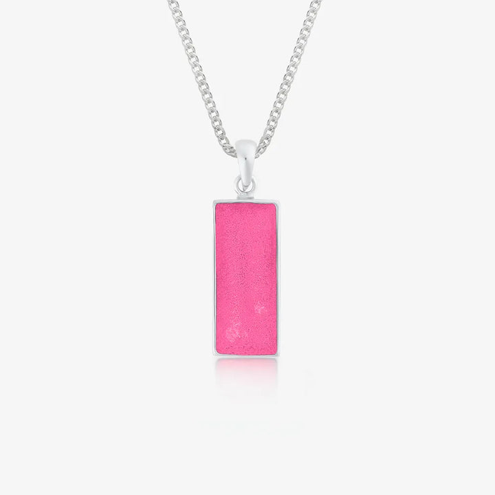 Rectangle Ashes Necklace | Ashes Pendant | Featherlings UK