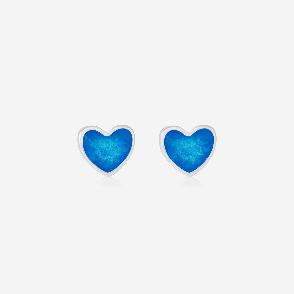 Heart Stud Ashes Earrings | Ashes Charms | Featherlings UK