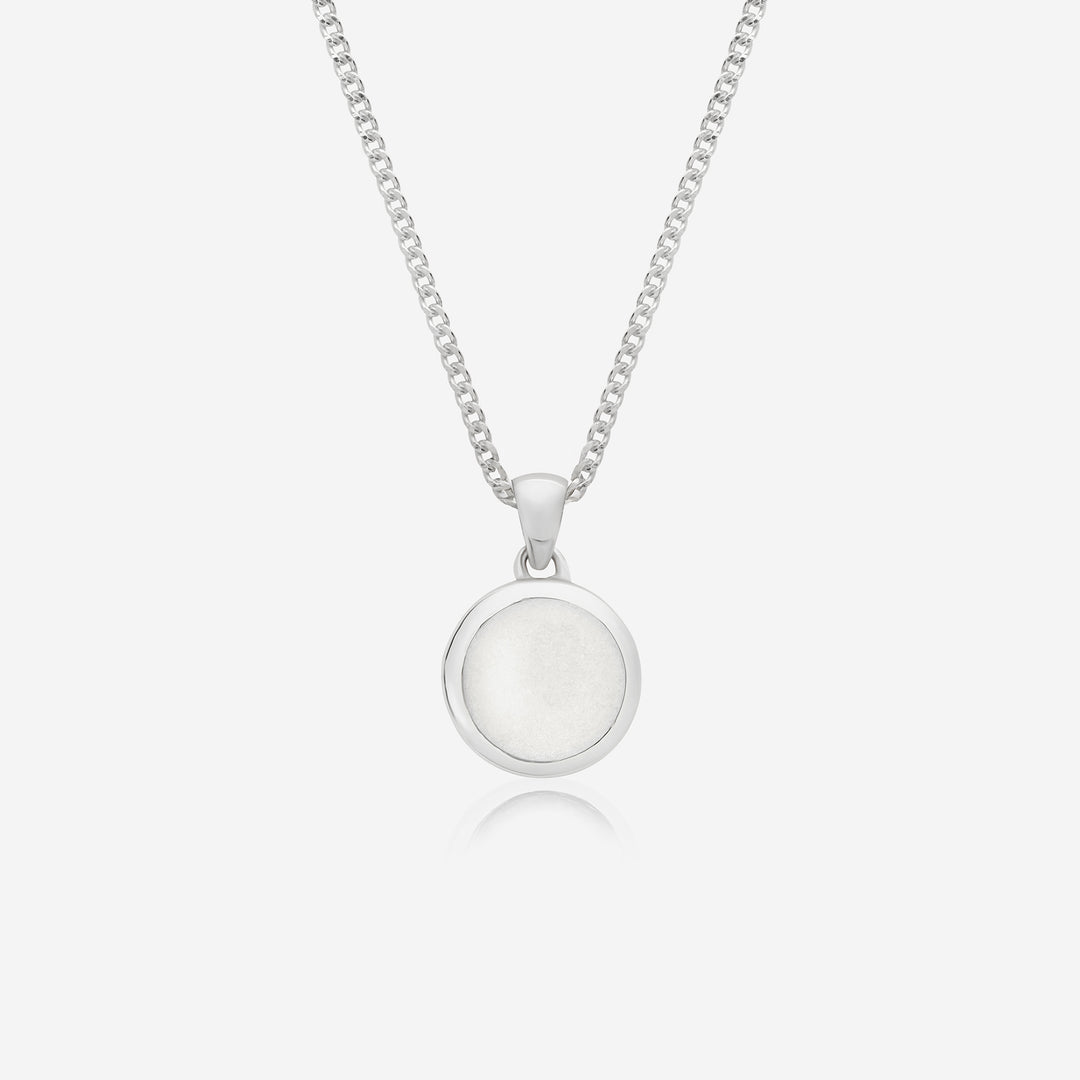 Small Round Breast Milk Necklace | Breast Milk Necklace | Featherlings UK