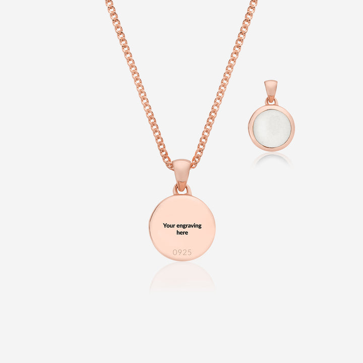 Rose Gold Breast Milk Necklace | Breast Milk Necklace | Featherlings UK