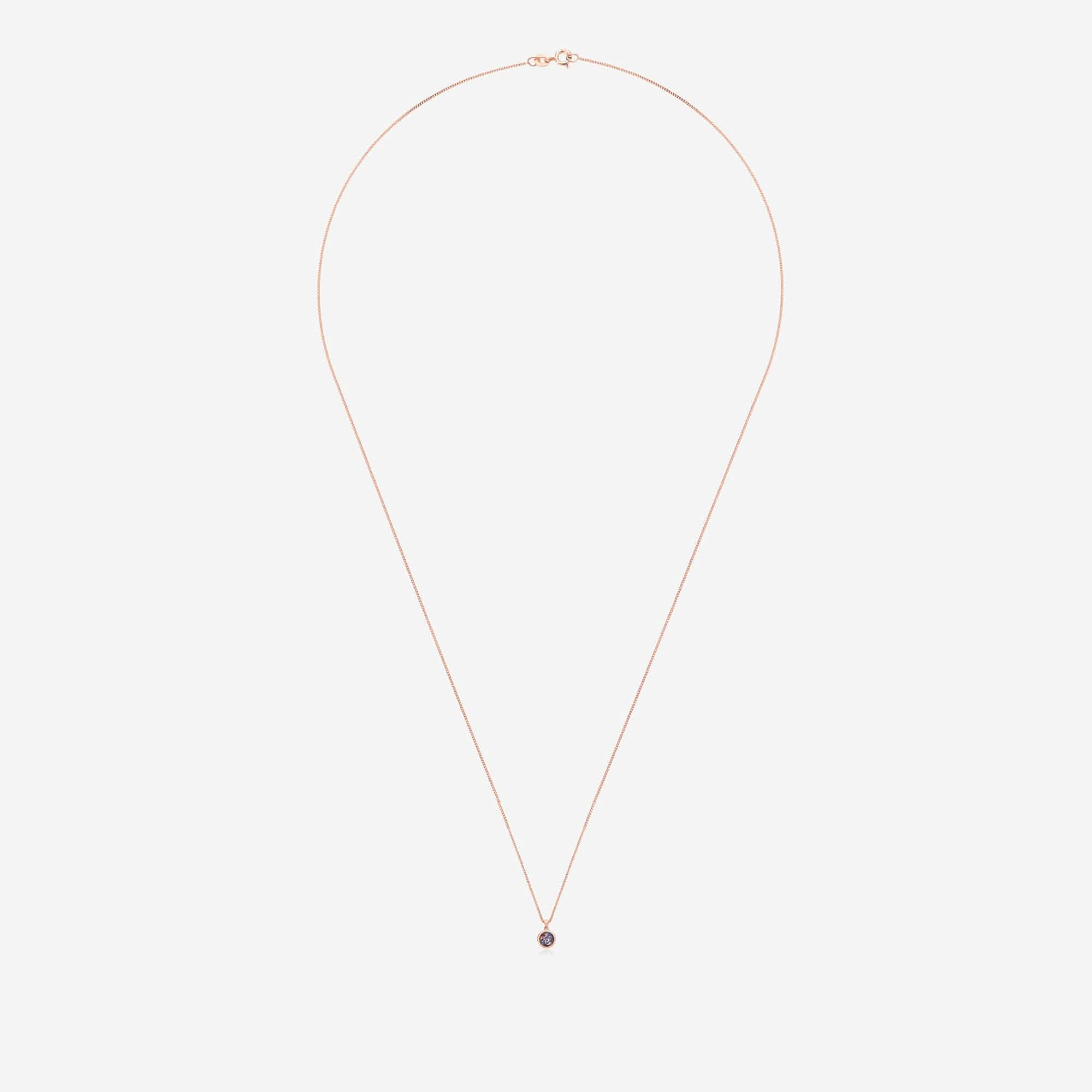 Rose Gold Flower Necklace | Dried Flower Jewellery | Featherlings UK