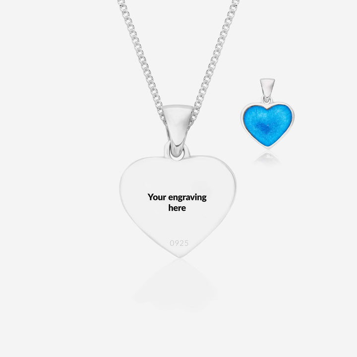 Love Heart Ashes Necklace | Ashes Pendant | Featherlings UK