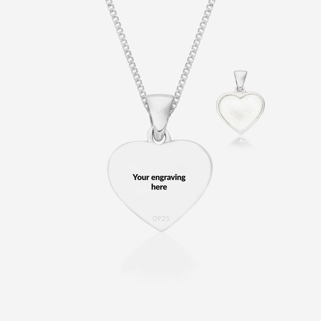 Heart Breast Milk Necklace | Breast Milk Necklace | Featherlings UK