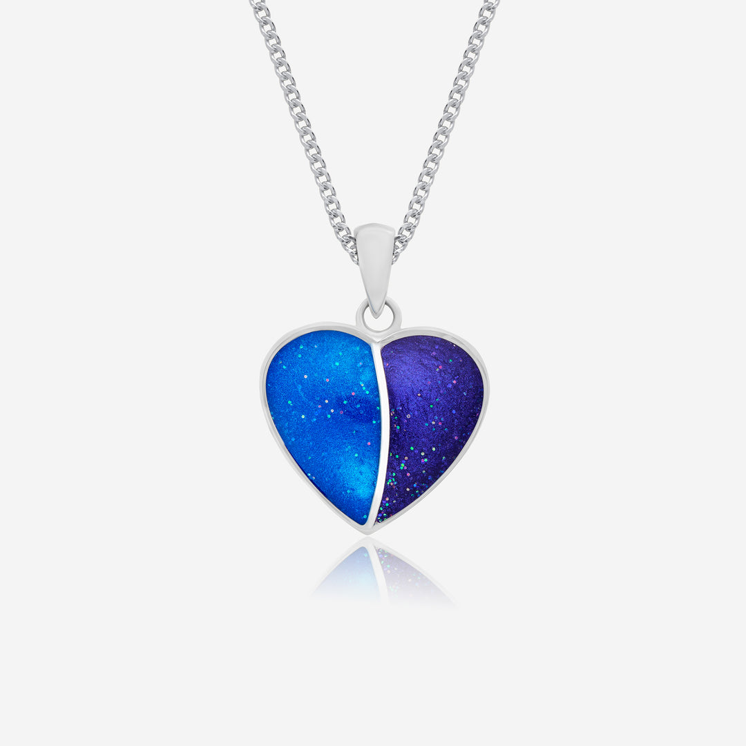 Double Ashes Heart Necklace | Ashes Necklace | Featherlings UK