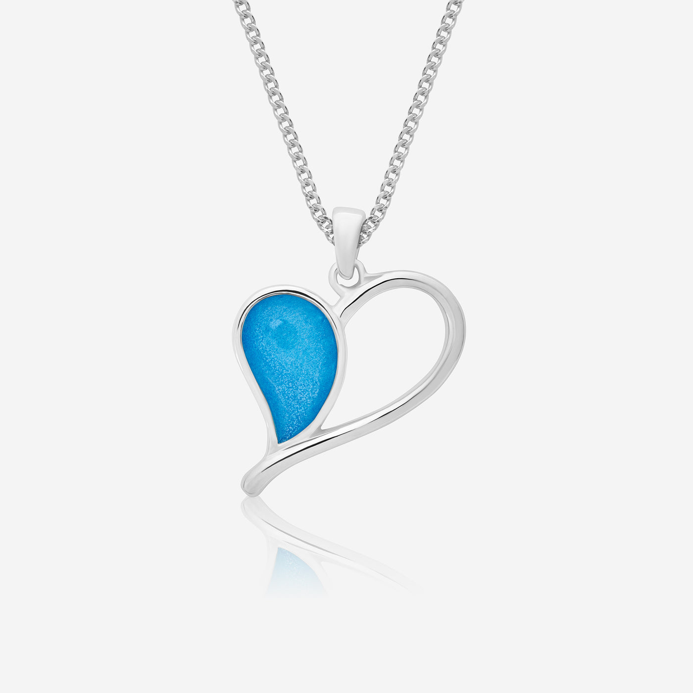 Heart Ashes Necklace | Ashes Pendant | Featherlings UK