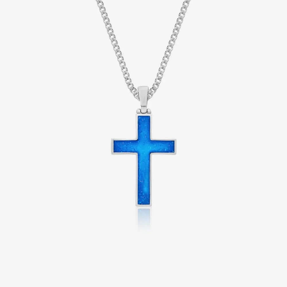 Cross Ashes Necklace | Ashes Pendant | Featherlings UK