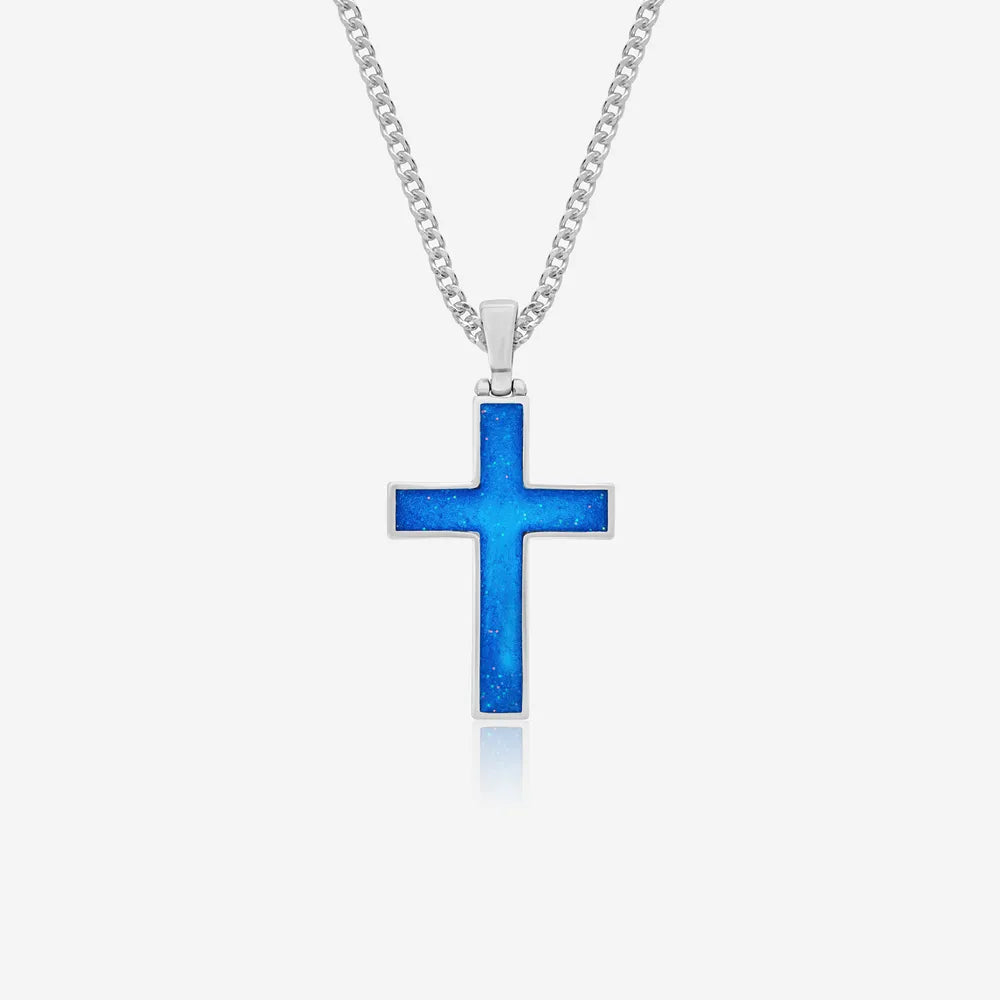 Cross Ashes Necklace | Ashes Pendant | Featherlings UK