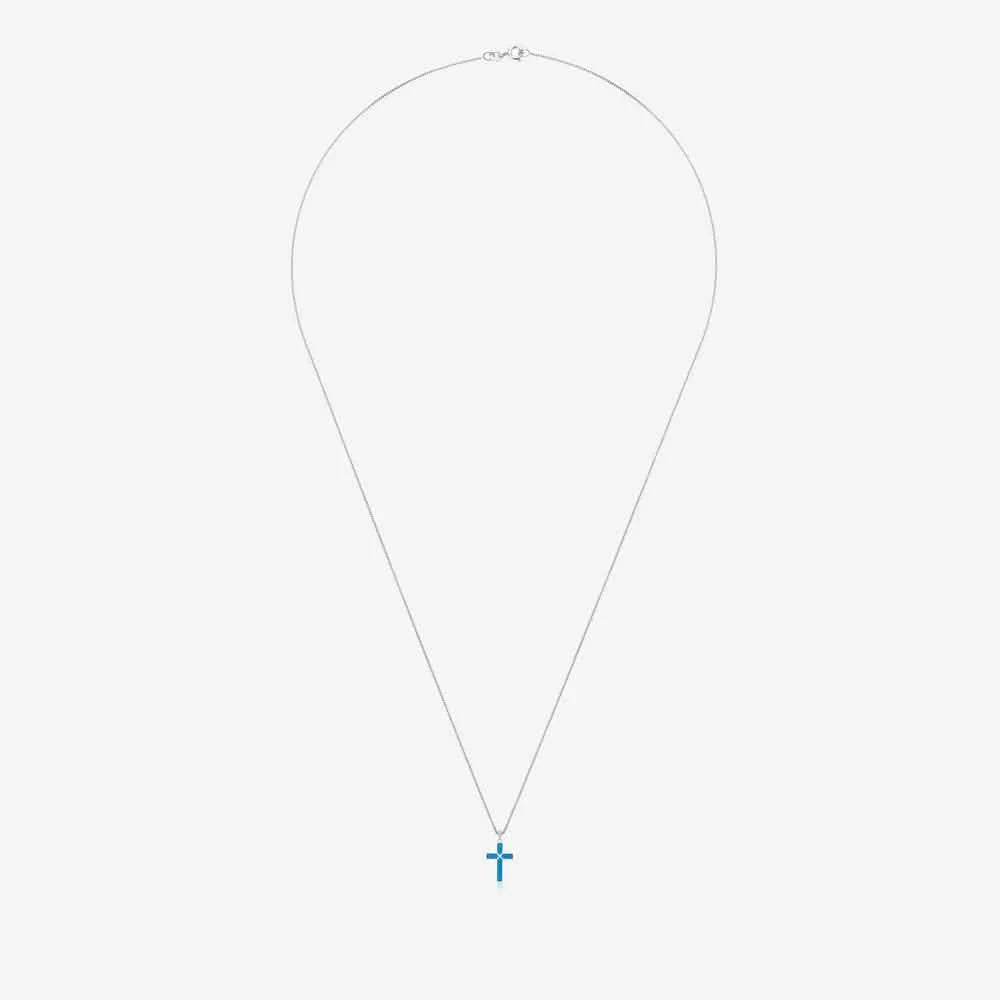 Large Cross Ashes Necklace | Ashes Pendant | Featherlings UK