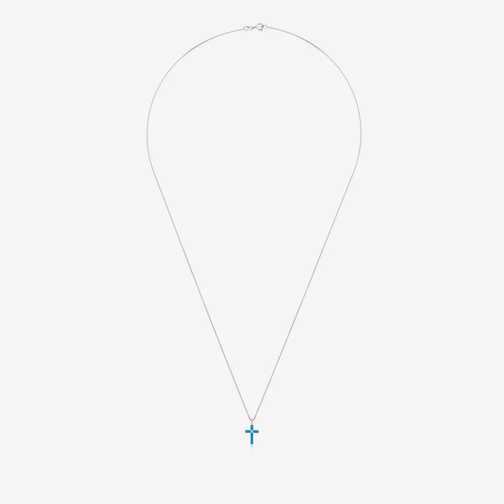 Large Cross Ashes Necklace | Ashes Pendant | Featherlings UK