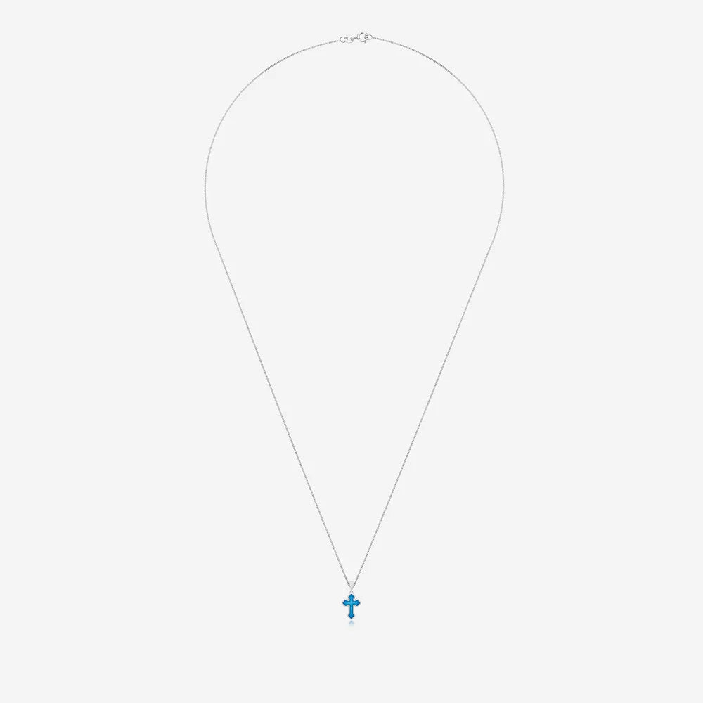 Small Cross Ashes Necklace | Ashes Pendant | Featherlings UK