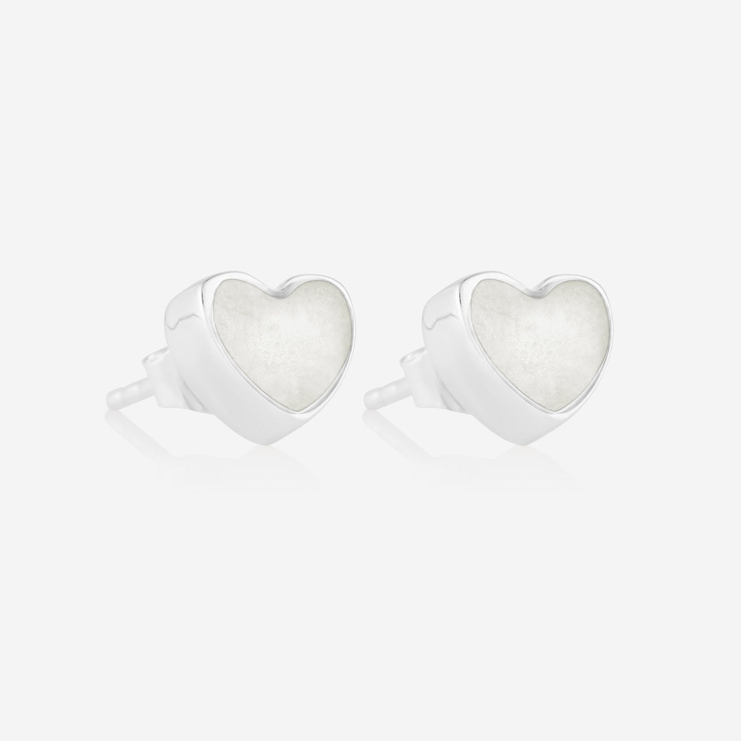 Heart Stud Breast Milk Earrings | Breast Milk Earrings | Featherlings UK