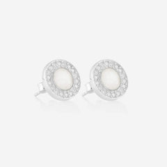 Zirconia Stud Breast Milk Earrings | Breast Milk Earring | Featherlings UK