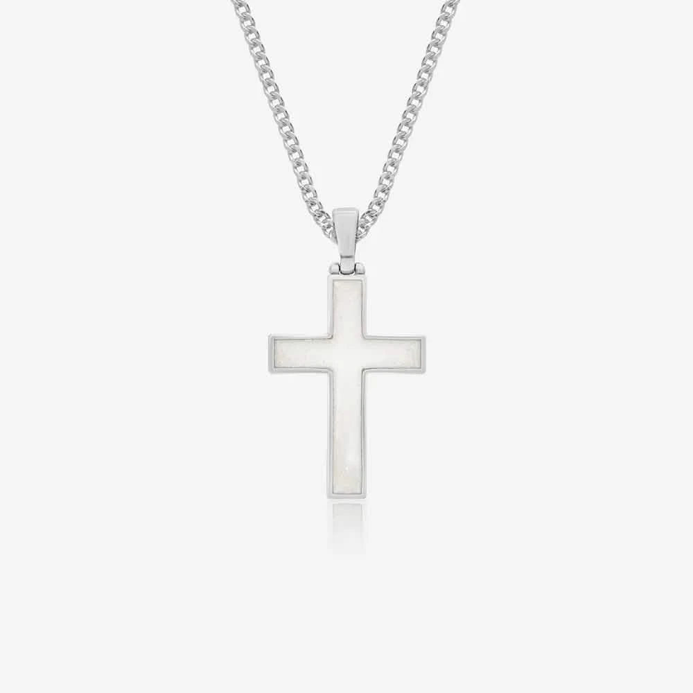 Cross Ashes Necklace | Ashes Pendant | Featherlings UK