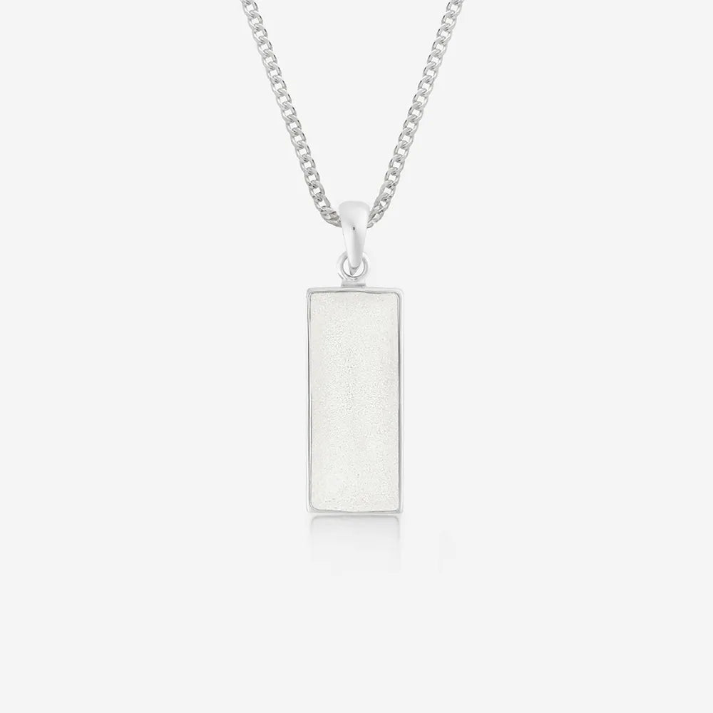 Rectangle Ashes Necklace | Ashes Pendant | Featherlings UK