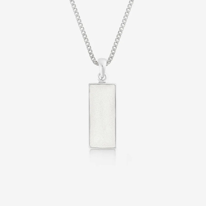 Rectangle Ashes Necklace | Ashes Pendant | Featherlings UK