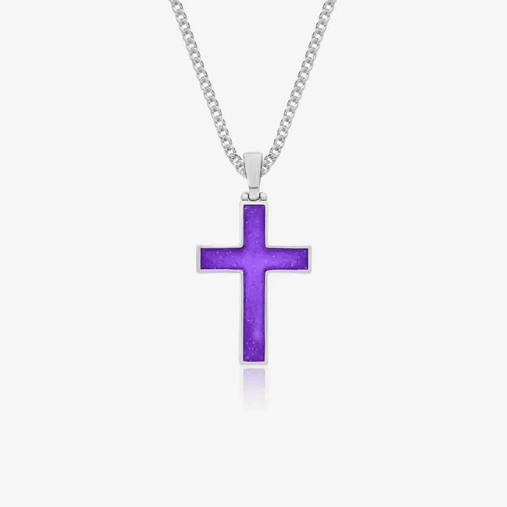 Cross Ashes Necklace | Ashes Pendant | Featherlings UK