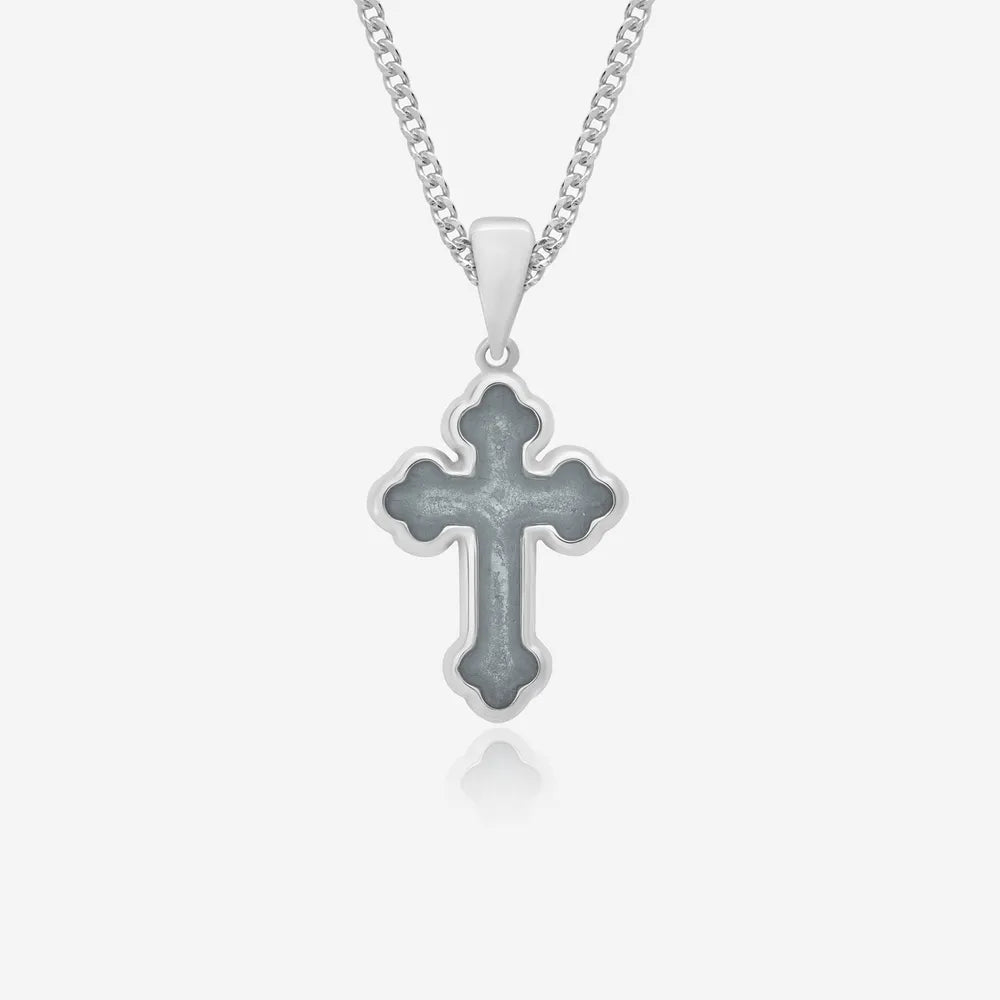 Small Cross Ashes Necklace | Ashes Pendant | Featherlings UK