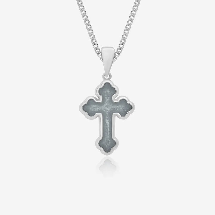 Small Cross Ashes Necklace | Ashes Pendant | Featherlings UK