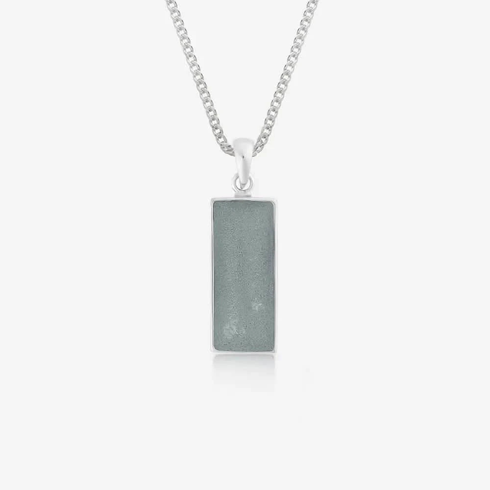 Rectangle Ashes Necklace | Ashes Pendant | Featherlings UK